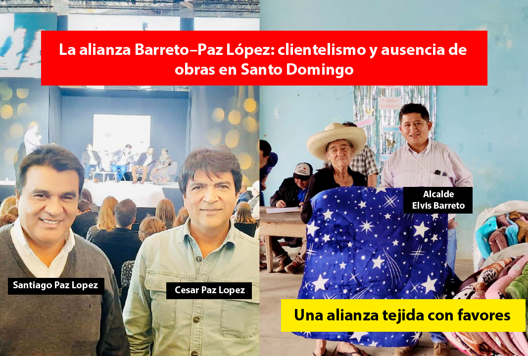 La alianza Barreto–Paz López: clientelismo y ausencia de obras en Santo Domingo