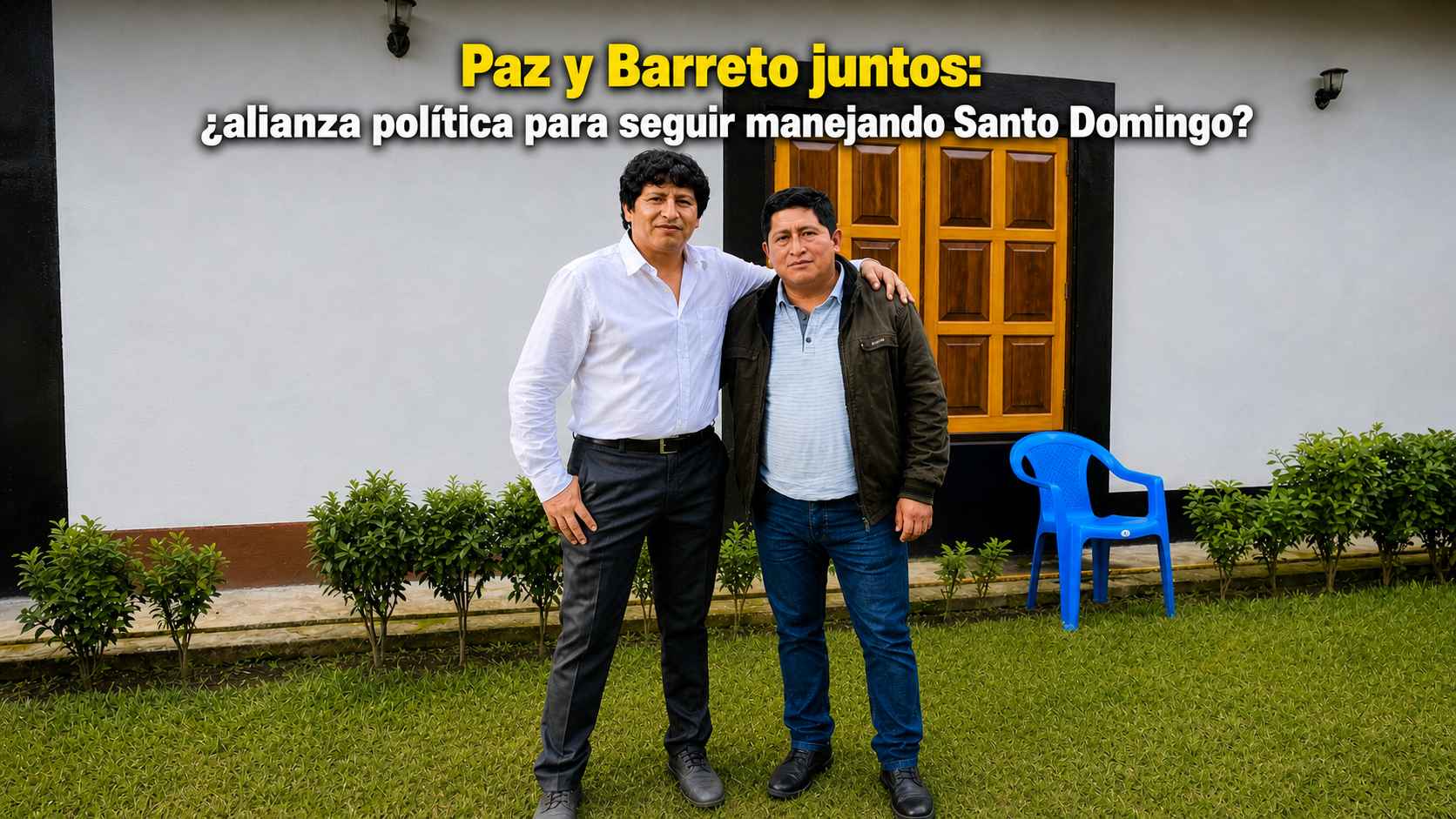 Lucho Paz López, el candidato que aparece en campaña… y desaparece cuando el Santo Domingo lo necesita