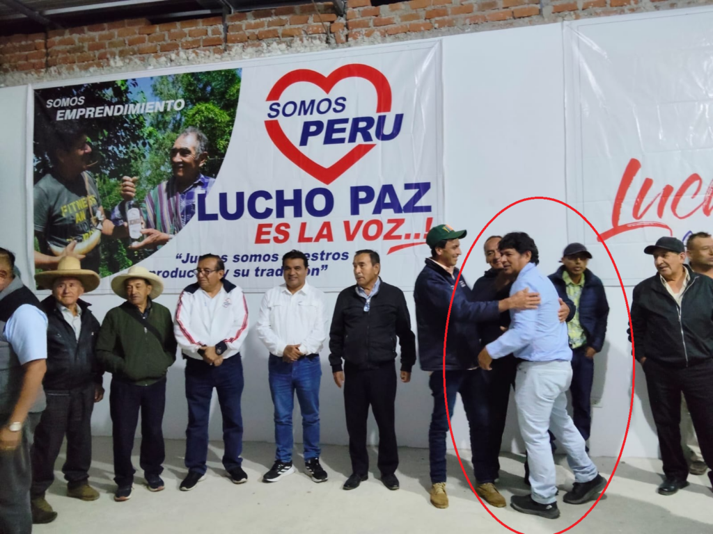 Lucho Paz López, el candidato que aparece en campaña… y desaparece cuando el Santo Domingo lo necesita